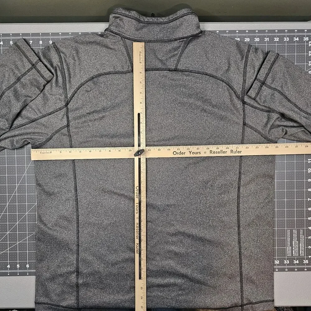 The North Face 1/4 Zip Pullover XL Gray Jersey Knit Mock Neck Base Layer Outdoor